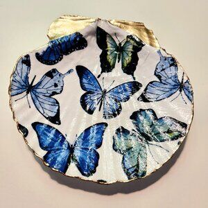 Handmade decoupaged jewelry dishes